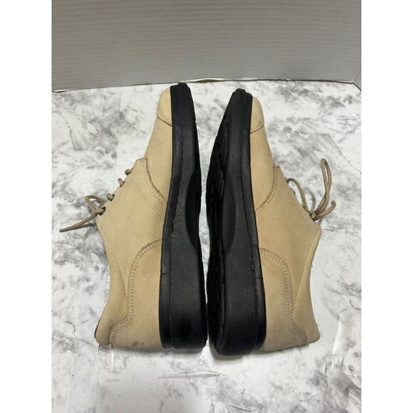 Easy Spirit Womens Shoes 10M Estracery Cream Suede Nubuck Lace Up Casual Comfort - Picture 5 of 9
